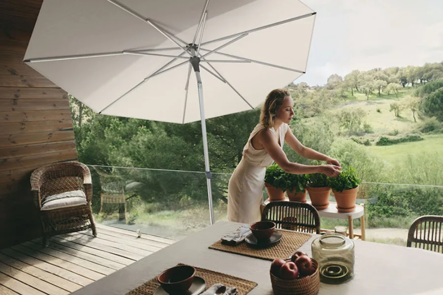 Glatz alu smart sonnenschirm d300