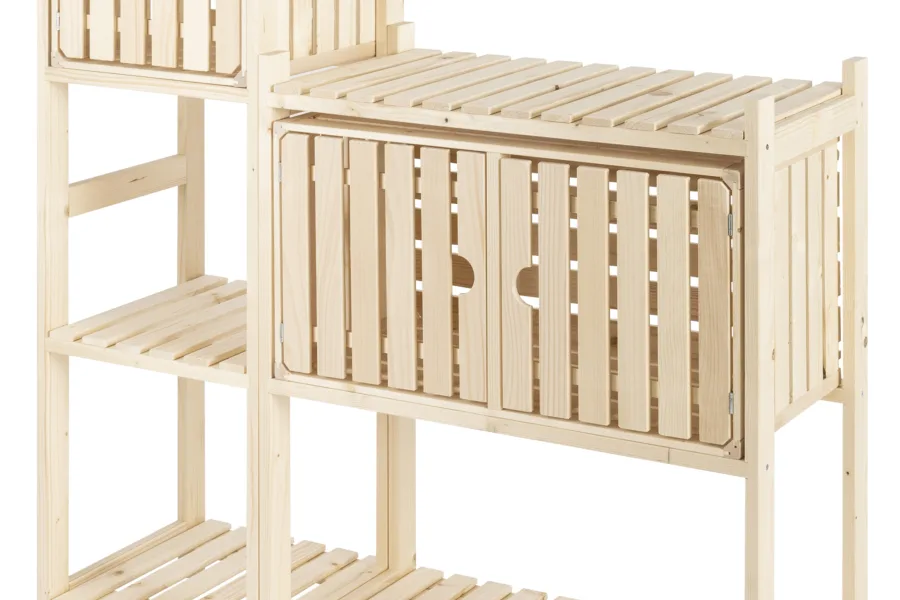 Aufbaubeispiel Holzharassen Regal 7