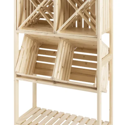 Aufbaubeispiel Holzharassen Regal 4