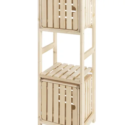 Aufbaubeispiel Holzharassen Regal 6