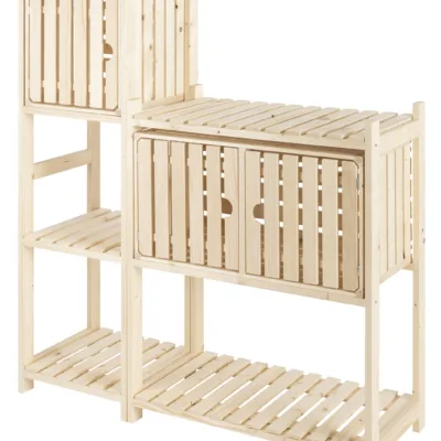 Aufbaubeispiel Holzharassen Regal 7