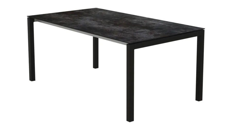 MEGGEN Auszugstisch 170/220/270x95 cm Inox anthrazit Beine 50x50cm