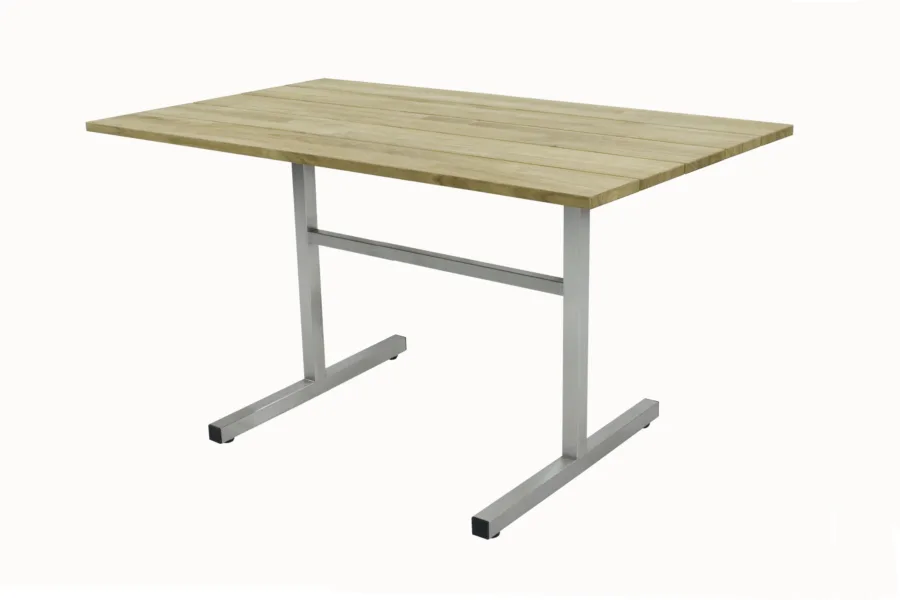 MESTRO Klapptisch mit Teakplatte 120x80