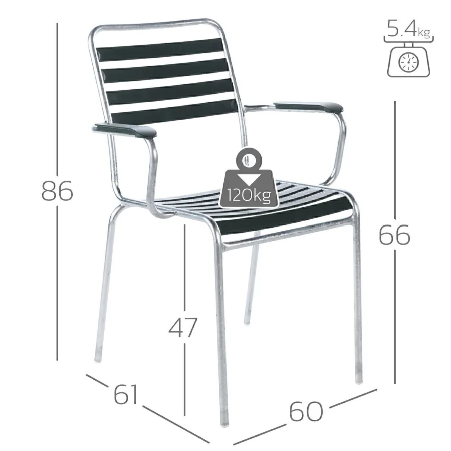 St.Moritz Lättlisessel mit Armlehne
