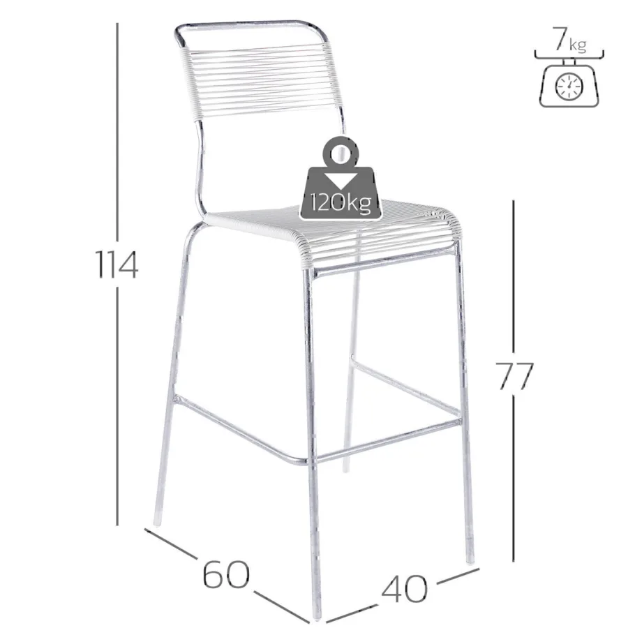 Säntis Spaghetti Barstuhl