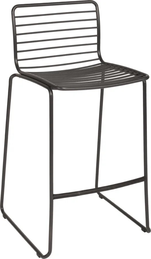 Barstuhl Levi Edelstahl anthrazit