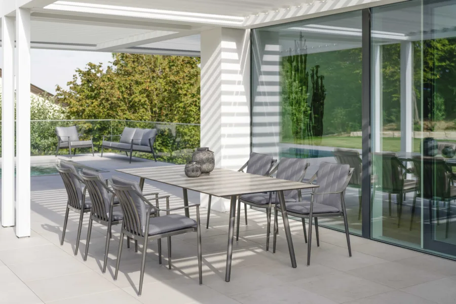 Dining-Sessel Vanda Aluminium