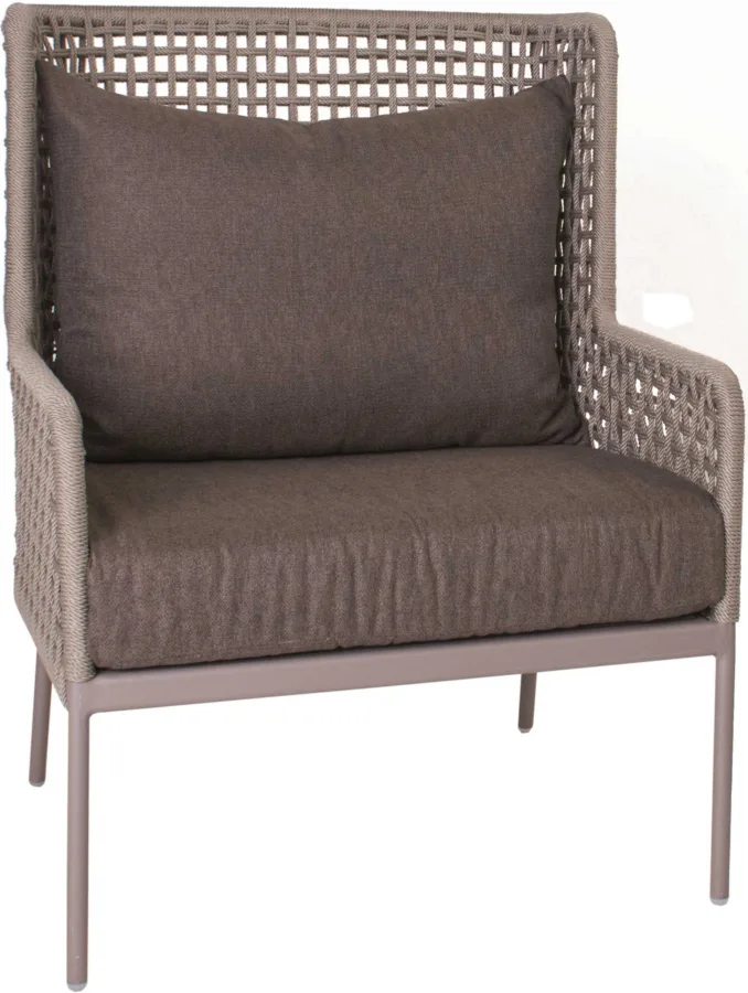 Lounge-Sessel Greta Aluminium