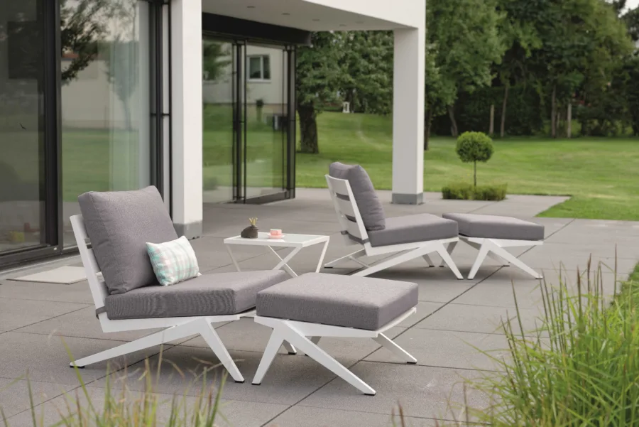 Lounge-Sessel Jackie Aluminium