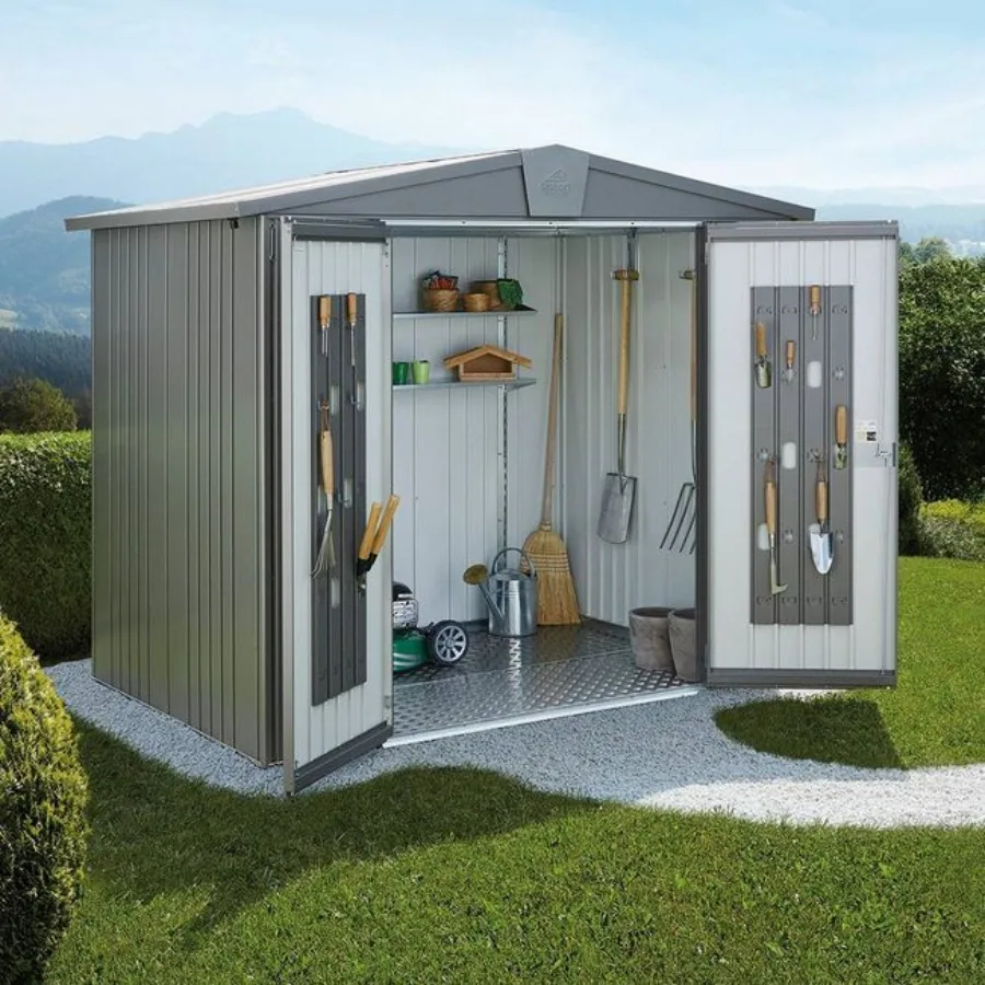 Gerätehaus Europa silber-metallic