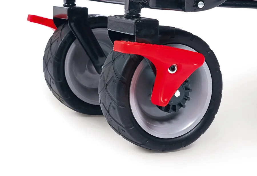 Klappbollerwagen Paxi dlx mit Bremse - Antharzit