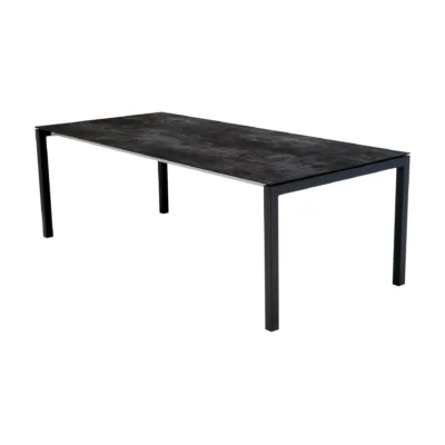 KRIENS Auszugstisch 220/280x100 cm Inox anthrazit Beine 50x50cm