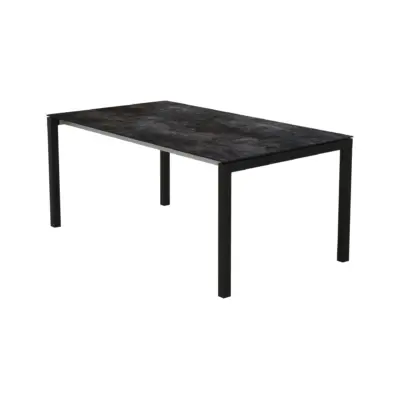 MEGGEN Auszugstisch 170/220/270x95 cm Inox anthrazit Beine 50x50cm