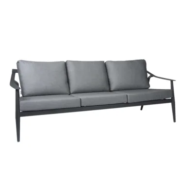 Lounge-Sofa 3-Sitzer Vanda Aluminium