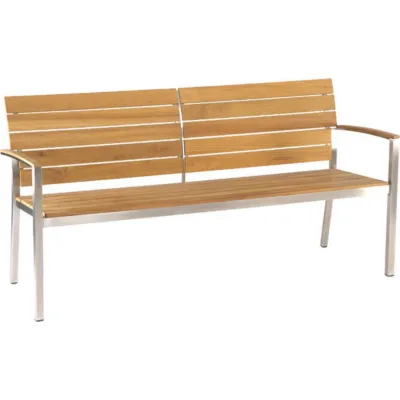 Bank Savona 2-Sitzer Edelstahl