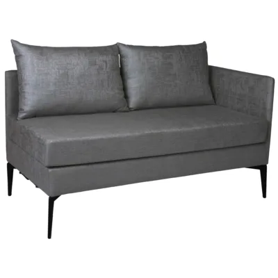 Element 2-Sitzer Marta Aluminium links