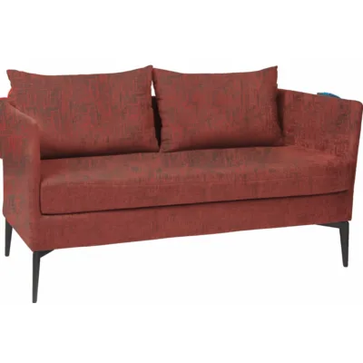 Sofa 2-Sitzer Marta Aluminium Bezug und Kissen